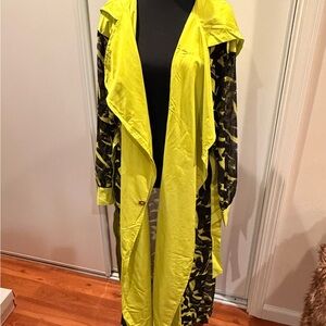 Pardon My Fro mesh trench coat